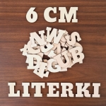 Drewniana literka  1szt. polskie znaki alfabet 10 wzorów 5-6 cm