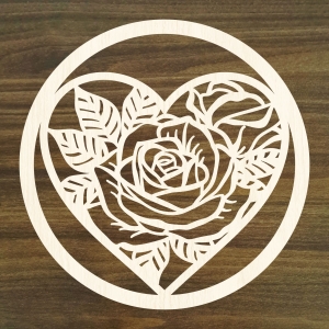 Makrama Łapacz snów baza ażurowe serce róża  30cm