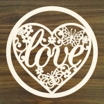 Makrama Łapacz snów baza ażurowe serce LOVE 30cm