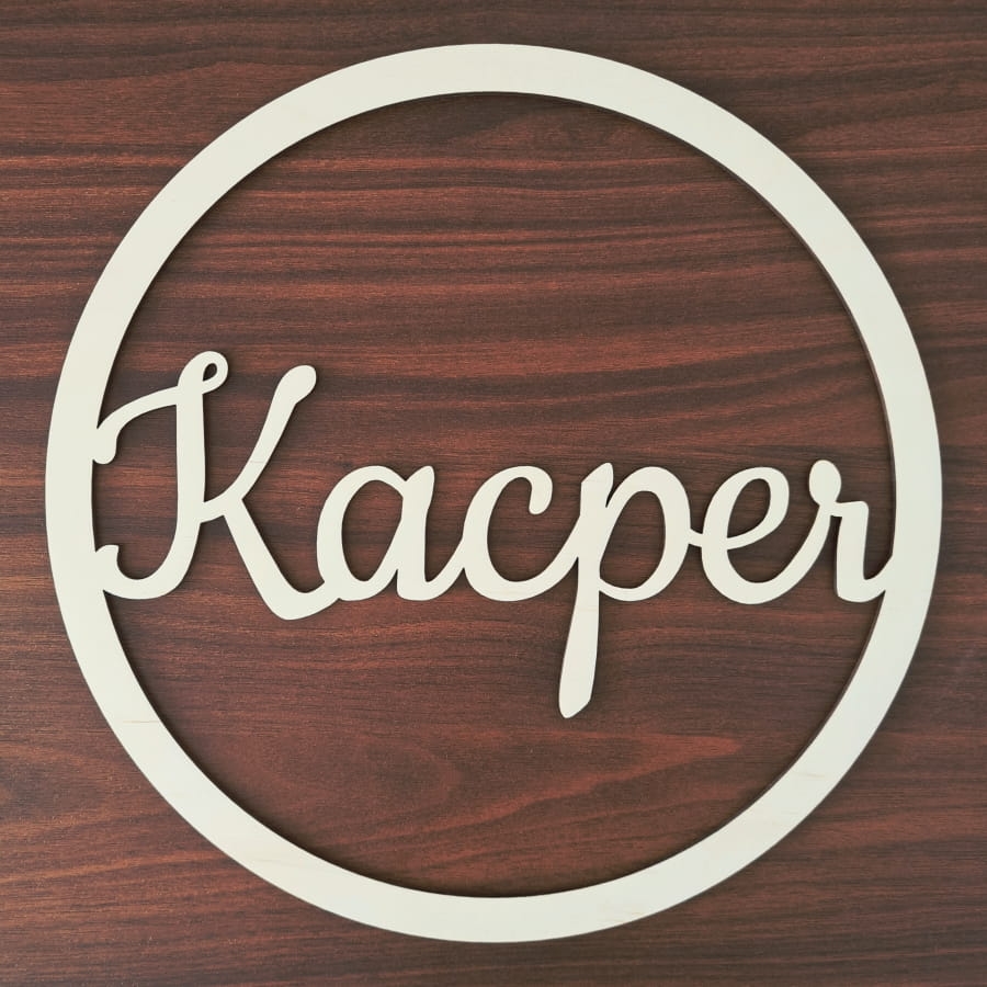 Obręcz drewniana Makrama koło Imię dowolne 30cm.jpg