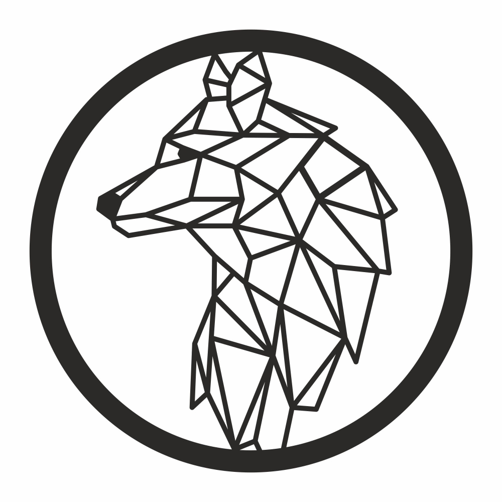 Makrama łapacz snów baza koło geometryczny czarny wilk 30cm.jpg