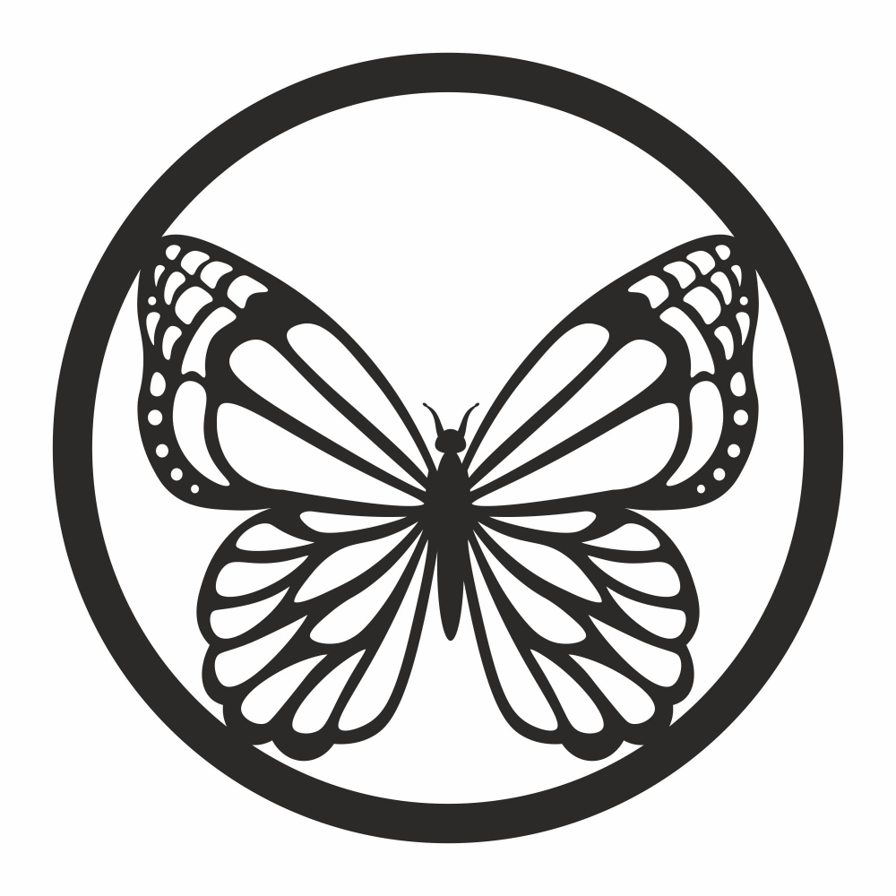 Makrama łapacz snów baza koło czarny motyl 30cm.jpg