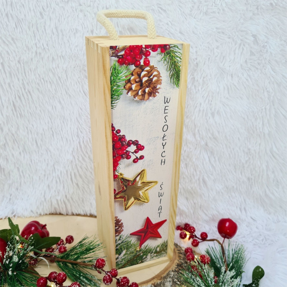 Skrzynka na wino alkohol Boże Narodzenie Prezent 1.1.jpg