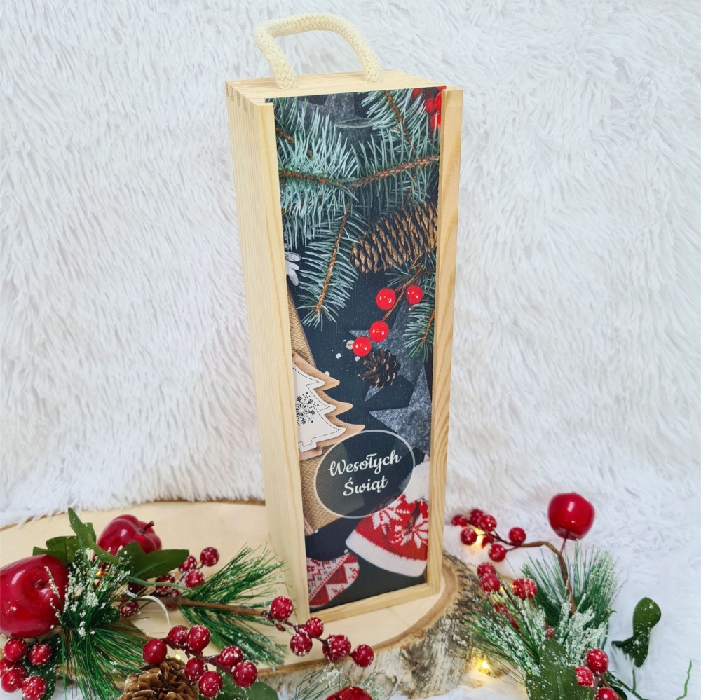 Skrzynka na wino alkohol Boże Narodzenie Prezent 2.2.jpg