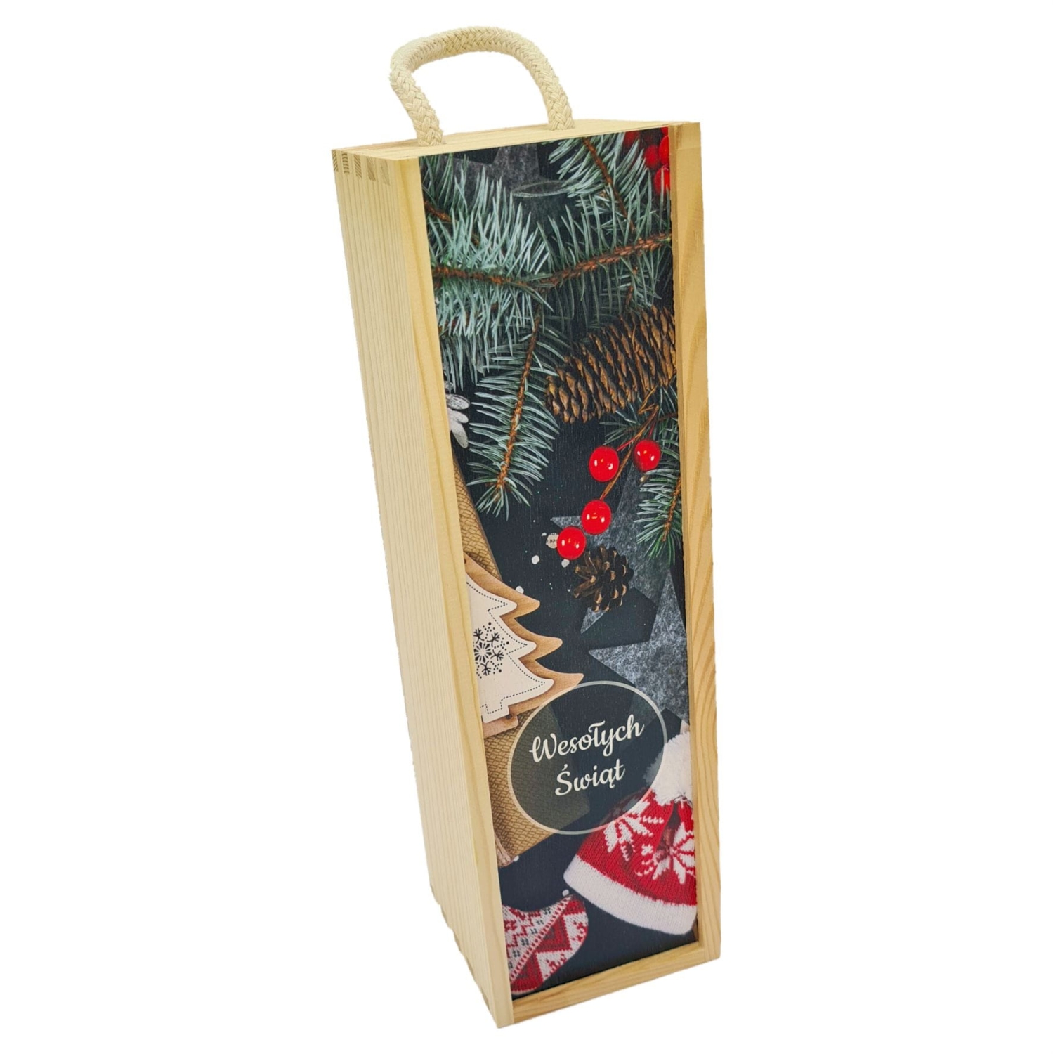 Skrzynka na wino alkohol Boże Narodzenie Prezent 2.jpg