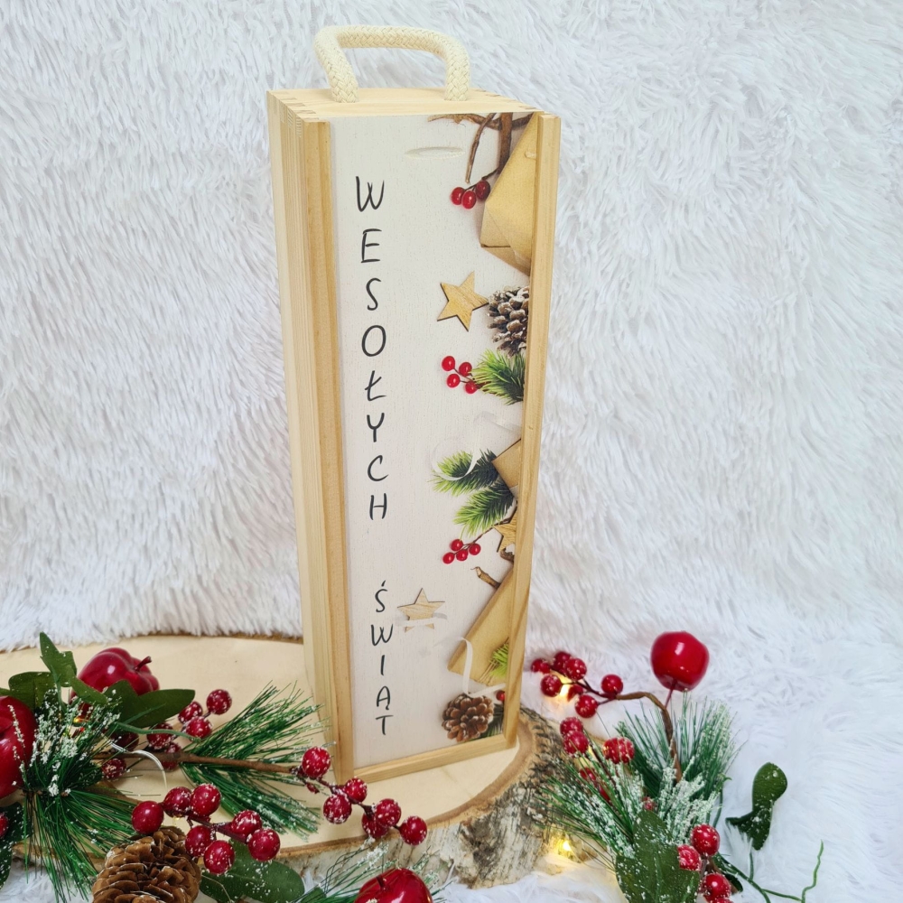 Skrzynka na wino alkohol Boże Narodzenie Prezent 3.3.jpg