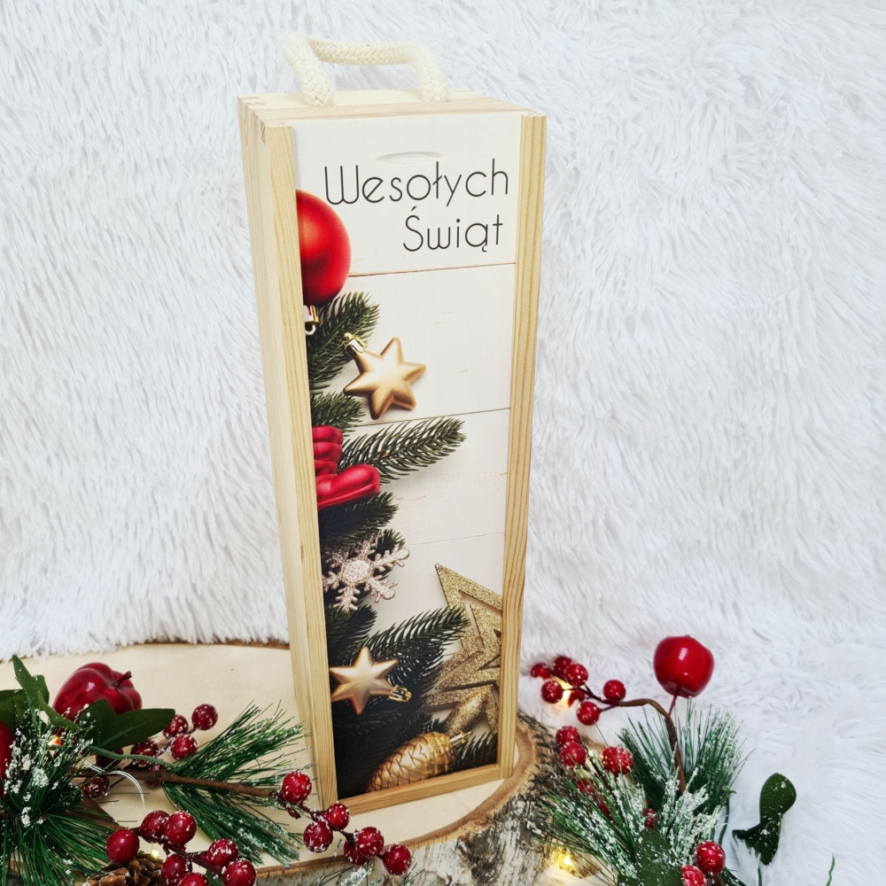 Skrzynka na wino alkohol Boże Narodzenie Prezent 5.5.jpg