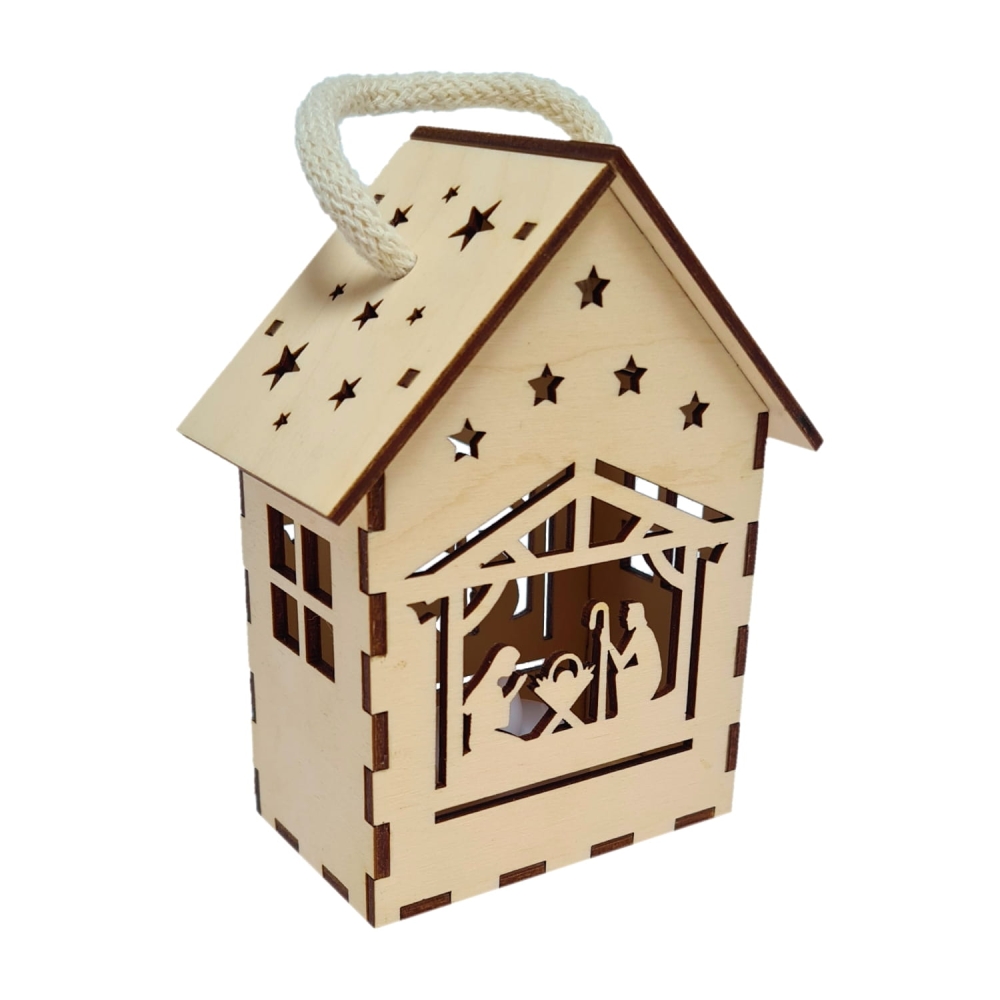 Drewniany lampion szopka led na roraty ze sznurkiem.jpg