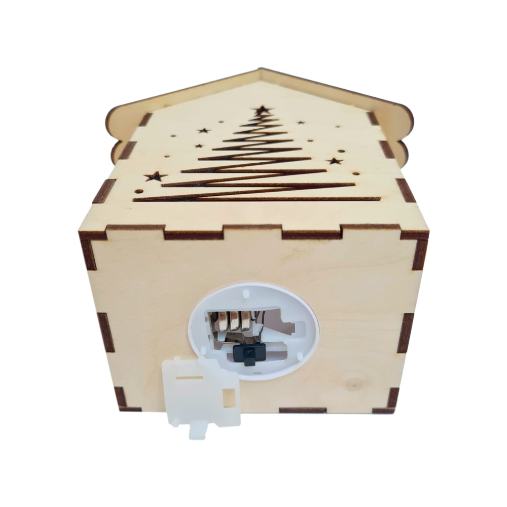 Drewniany lampion led na roraty ze sznurkiem choinka kieszeń na baterie.jpg