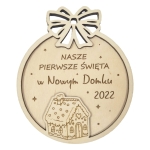 Drewniana BOMBKA pierwsze święta w nowym domu