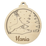 Drewniana BOMBKA z Imieniem Jelonek