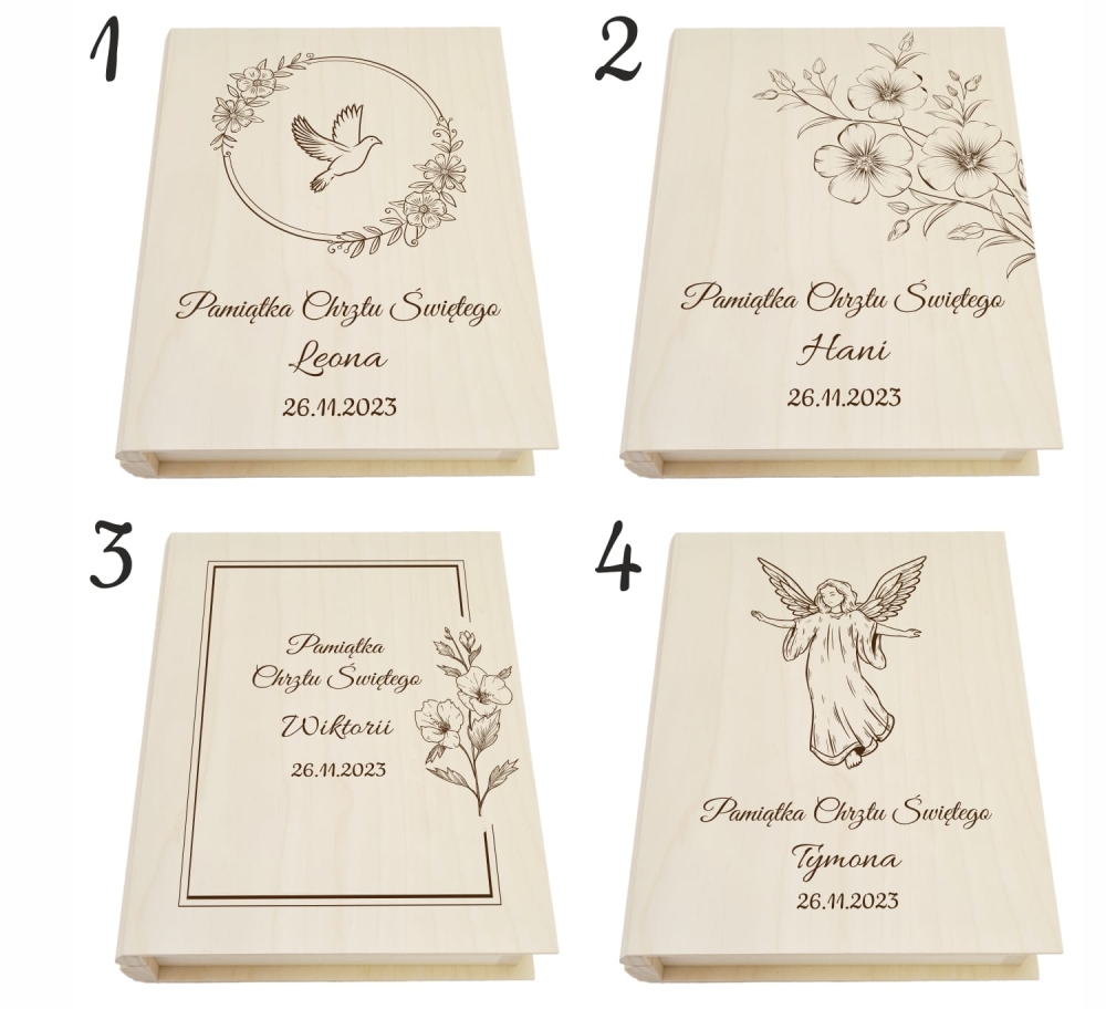 Pamiątka Chrztu Świętego grawer Prezent na Chrzest Święty Biblia 6 wzorów.jpg