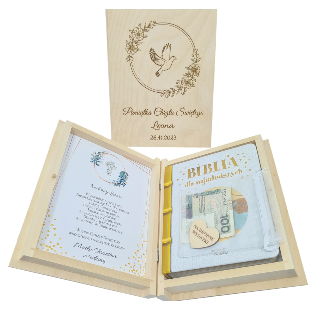 Pamiątka Chrztu Świętego grawer Prezent na Chrzest Święty Biblia.jpg