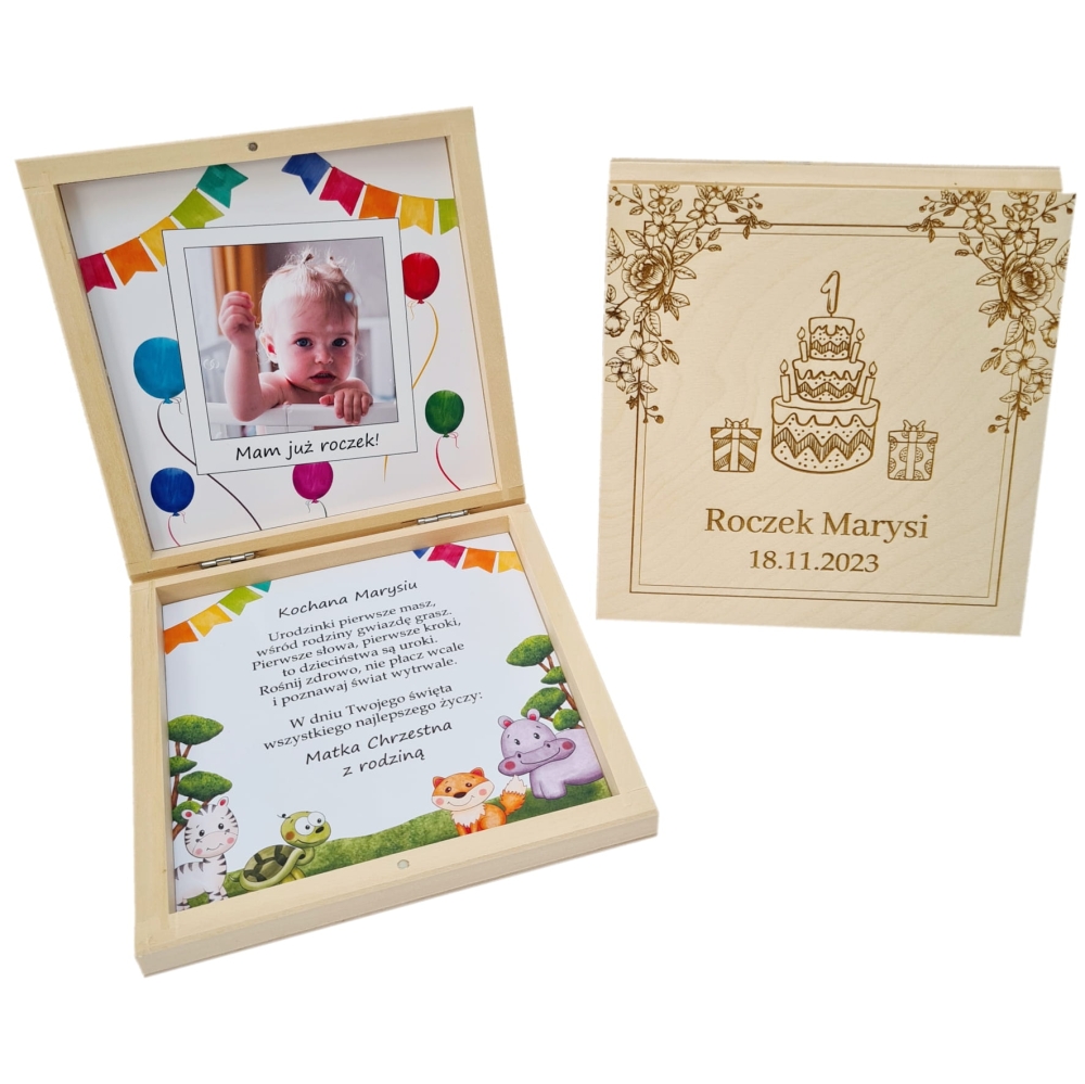 Pamiątka na roczek pudełko na pieniądze pierwsze urodziny personalizacja.jpg