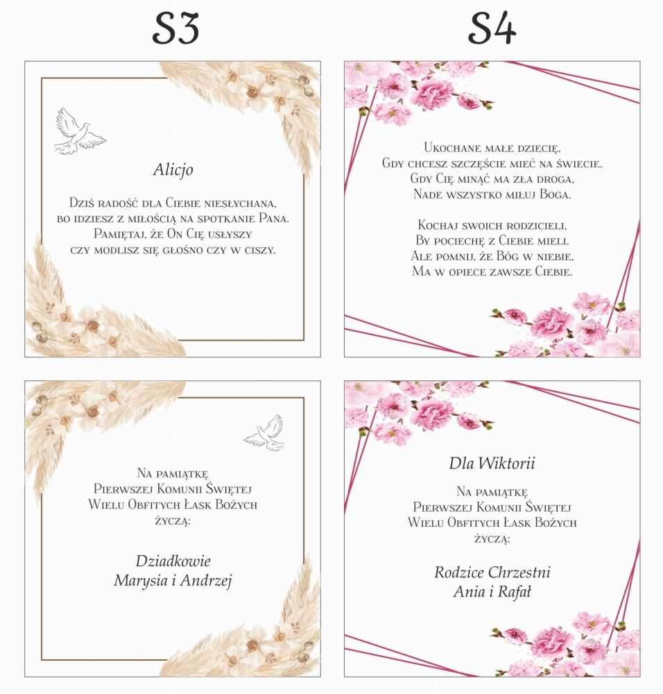Przykładowe teksty komunijne Pamiątka I Komunii Świętej pudełko na pieniądze s3-s4.jpg