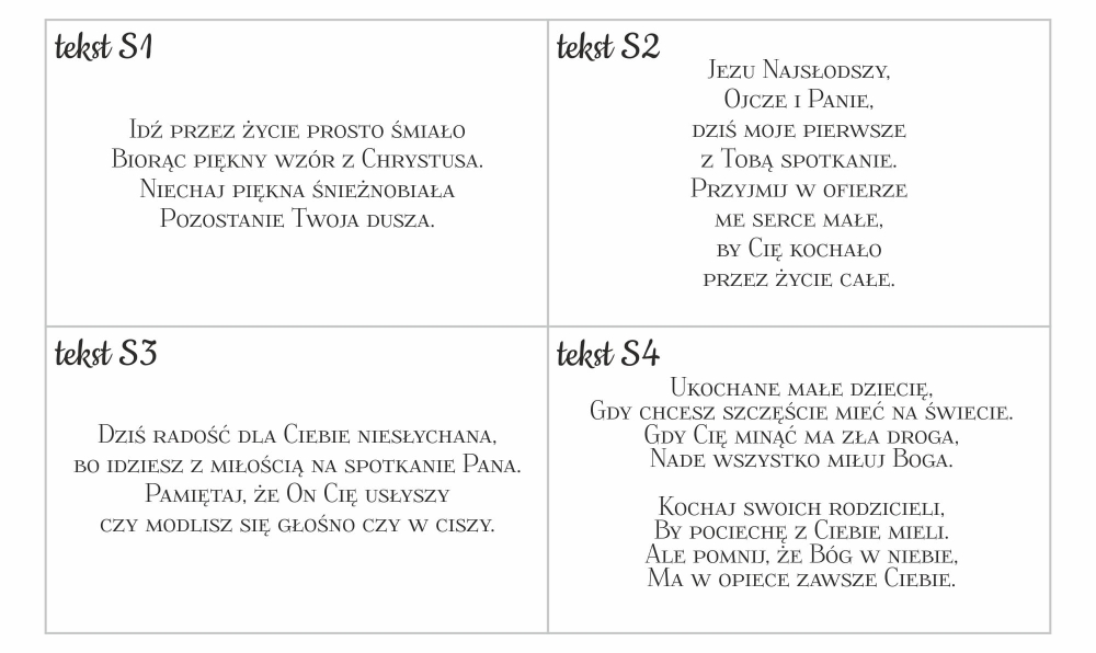 Przykładowe teksty komunijne Pamiątka I Komunii Świętej pudełko na pieniądze.jpg