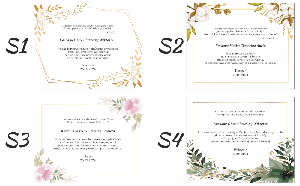 Przykładowe wiersze komunijne cytaty komunijne personalizowany prezent komunijny dla Chrzestnych s1-s4.jpg