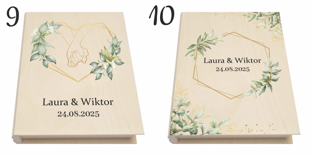 Prezent ślubny od rodziców chrzestnych srebrny obrazek zestaw pudełko na pieniądze dla Młodej Pary 9-10.jpg