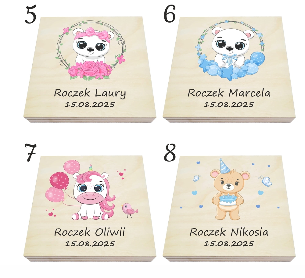 Prezent na roczek pamiątka pudełko na pieniądze ze zdjęciem 5-8NEW.jpg