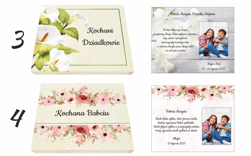 Prezent dzień babci dzień dziadka pudełko ze zdjęciem na słodycze czekoladki merci personalizowane.jpg