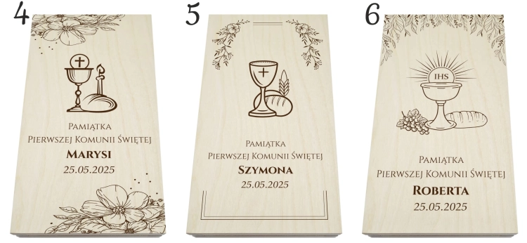 Pudełko pamiątka komunijna drewniane pionowe na pieniądze personalizacja.jpg