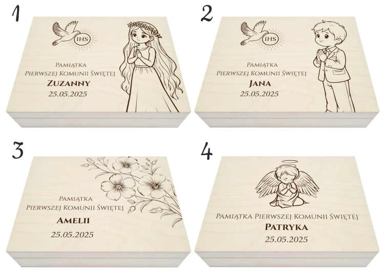 Pamiątka I Komunii Świętej grawerowane pudełko personalizacja.jpg