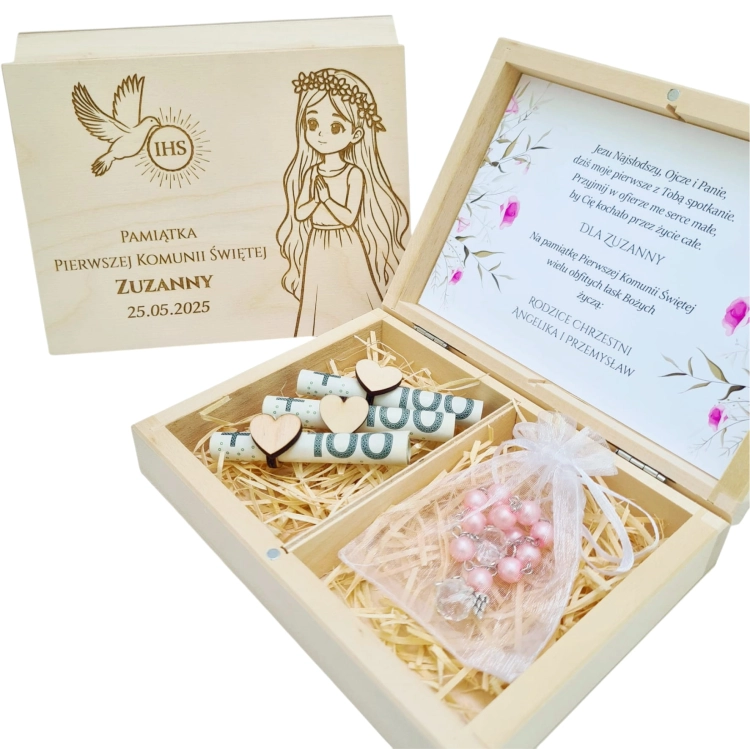 Pamiątka I Komunii Świętej  personalizowana pamiątka zestaw.jpg