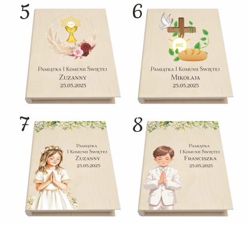 Prezent na Pierwszą Komunię Świętą zestaw biblia dla najmłodszych pudełko dla chłopaka i dziewczyny n2.jpg
