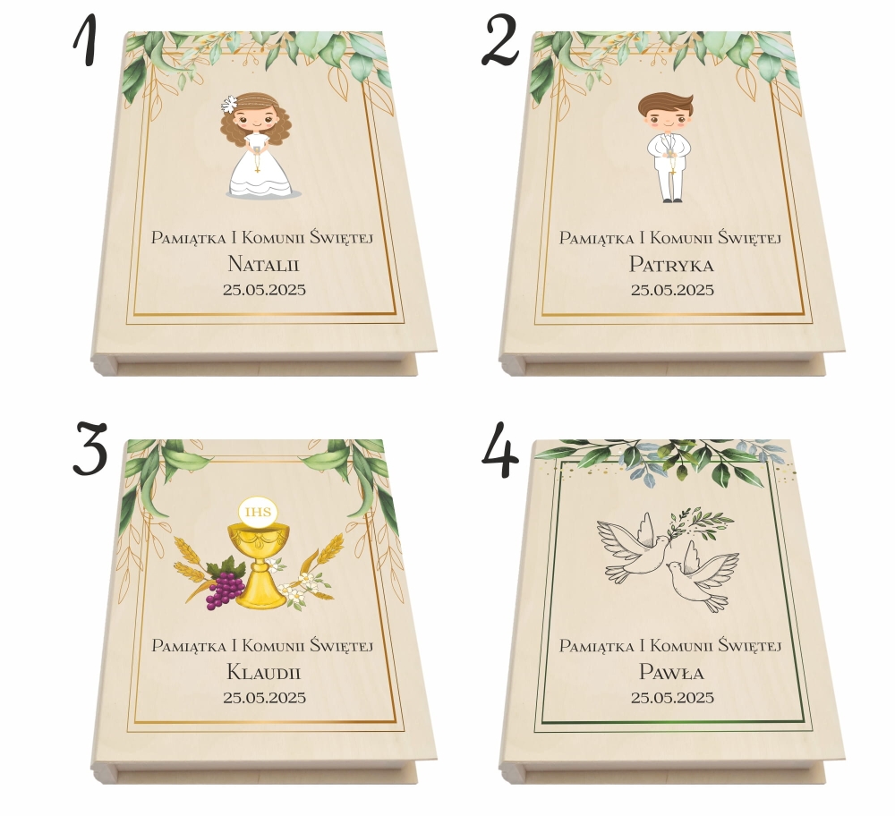 Pudełko na Pierwszą Komunię Świętą zestaw biblia dla najmłodszych prezent dla chłopaka i dziewczyny n.jpg