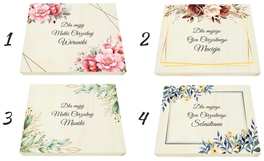 Podziękowanie dla rodziców chrzestnych chrzest pudełko na czekoladki merci.jpg
