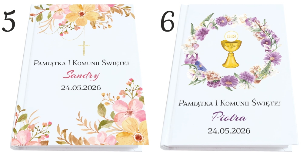 Personalizowana Biblia Pierwsza Komunia Święta Imię Pierwszej Komunii.jpg