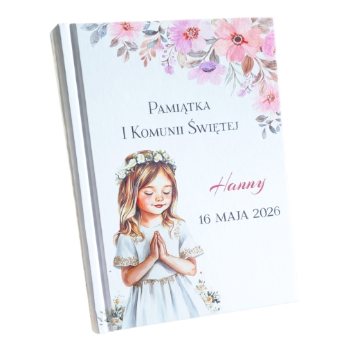 Personalizowana Biblia Pierwsza Komunia Święta Imię data Pierwszej Komunii świetej.jpg
